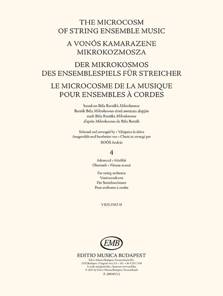 The Microcosm of String Ensemble Music Vol. 4